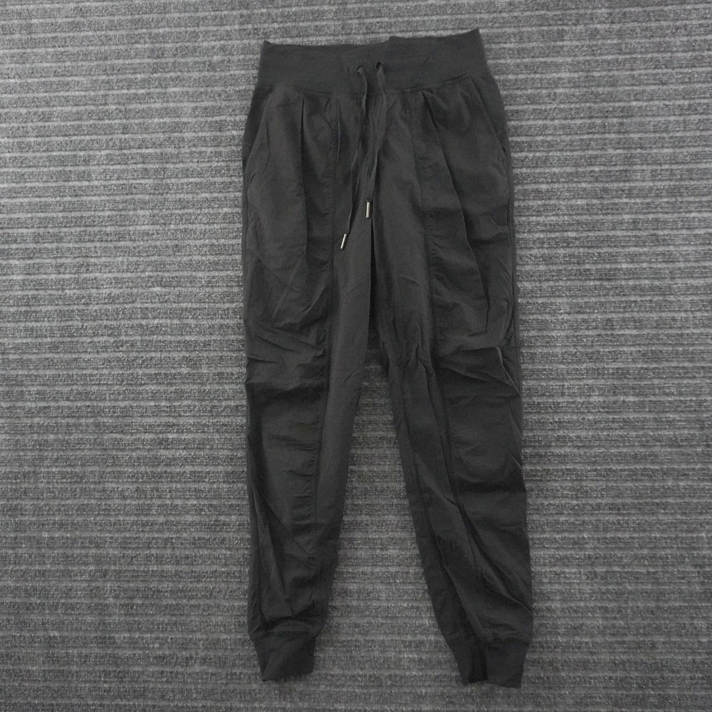 Lululemon Jogger Pants Womens 4 Black Lightweight Drawstring Activewear